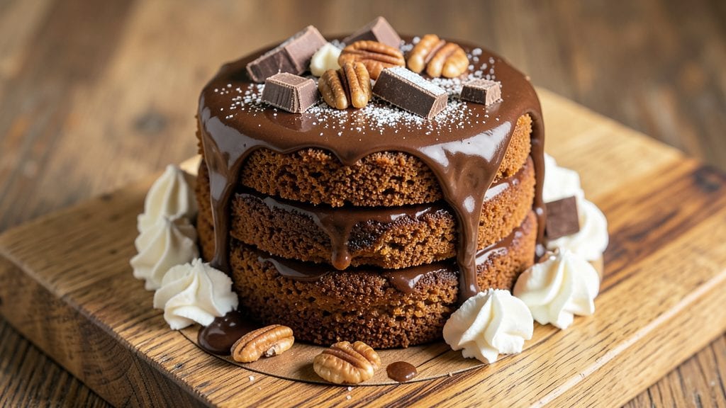 Hershey's German Chocolate Cake Recipe: Pecan-Packed Layers with Gooey Caramel Drizzle